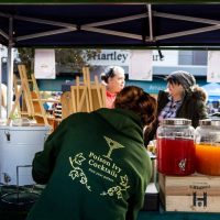 View from the back of a Poision Ivy Cocktail stall