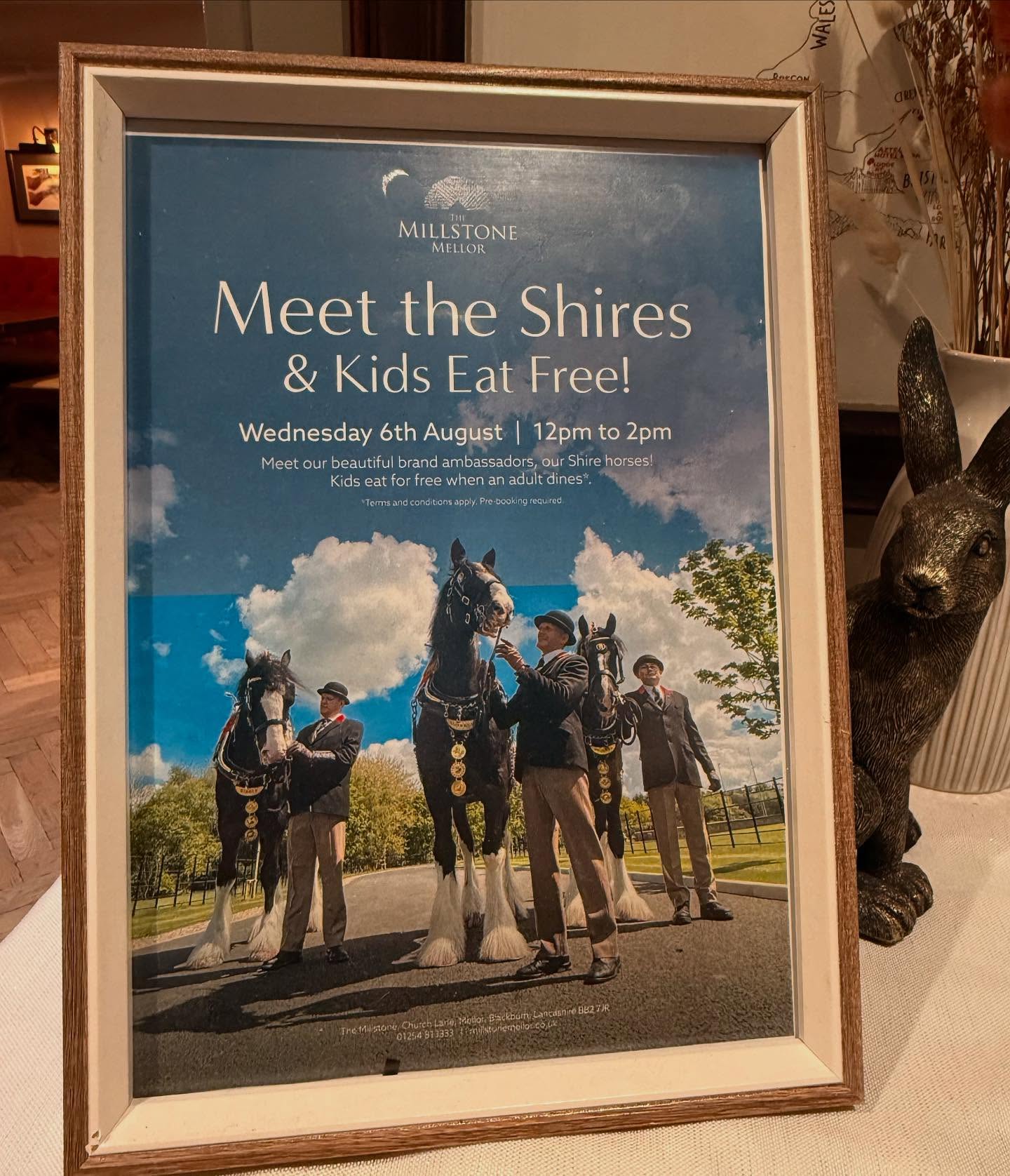 Meet the horses & kids eats free