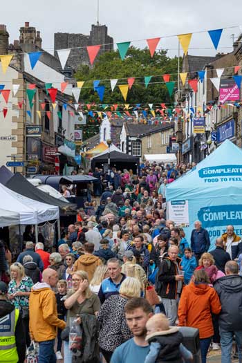 Castle Street Crowds at Clitheroe Food Festival