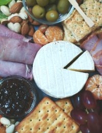 A cheese board