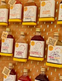 A variety of bottled Juiced the Tip products