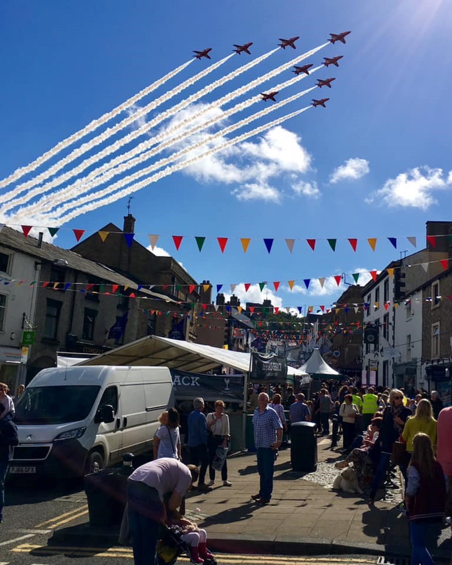 A fly-over by the Red Arrows is on the menu at the Clitheroe Food Festival on Saturday.