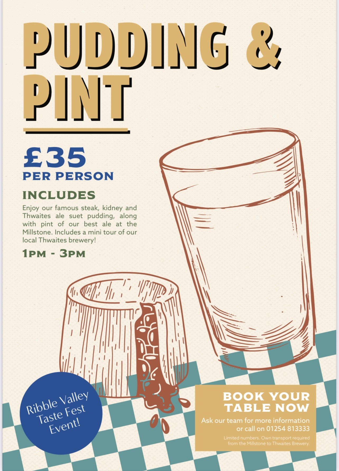 Pudding, Pint & Peek Brewery Tour